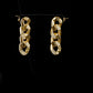 Luxury Gold Plated Floral Jewelry Set • Crystal Blossom Necklace & Earrings • 4Pcs