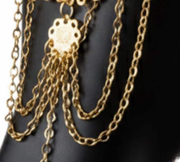 Gold Plated Hand Chain Bracelet Ottoman Coin Slave Bracelet Boho Jewelry