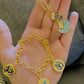 Gold-Plated Islamic Jewelry Set: Moon & Arabic Calligraphy Design
