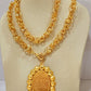 Gold-Plated Arabic Bridal Jewelry Set – 4-Piece Wedding Necklace, Earrings, Bracelet & Ring