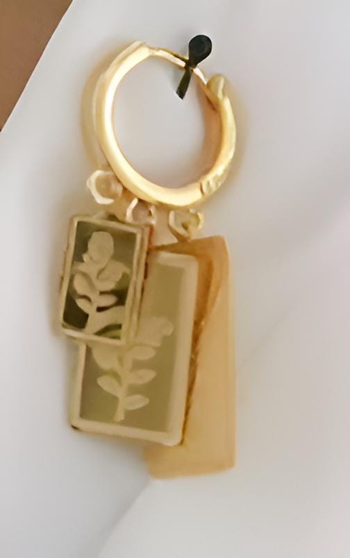 Gold-Plated Floral Jewelry Set – Arabic Wedding Bracelet, Earrings & Ring