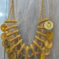 Elegant Gold Plated Lucky Clover Jewelry Set • Sparkling Crystal Flower Necklace