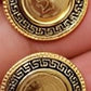 Gold-Plated Greek Coin Jewelry Set – Queen Cameo Necklace, Bracelet & Earrings