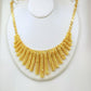 Gold Plated Sunburst Statement Jewelry Set Luxury