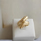 Gold-Plated V-Shape Jewelry Set – Arabic Necklace, Bracelet, Earrings & Ring