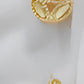 Gold-Plated Floral Leaf Jewelry Set | Elegant Women's Necklace, Bracelet, Earrings & Ring | Lightweight Bridal Jewelry