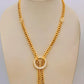 Gold-Plated Arabic Bridal Jewelry Set – Choker Necklace, Earrings, Bracelet & Ring