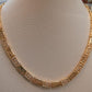 Luxurious Gold Plated Greek Key Jewelry Set • Elegant Meander Design