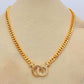 Gold-Plated Arabic Jewelry Set | Bridal Necklace, Earrings, Bracelet & Ring