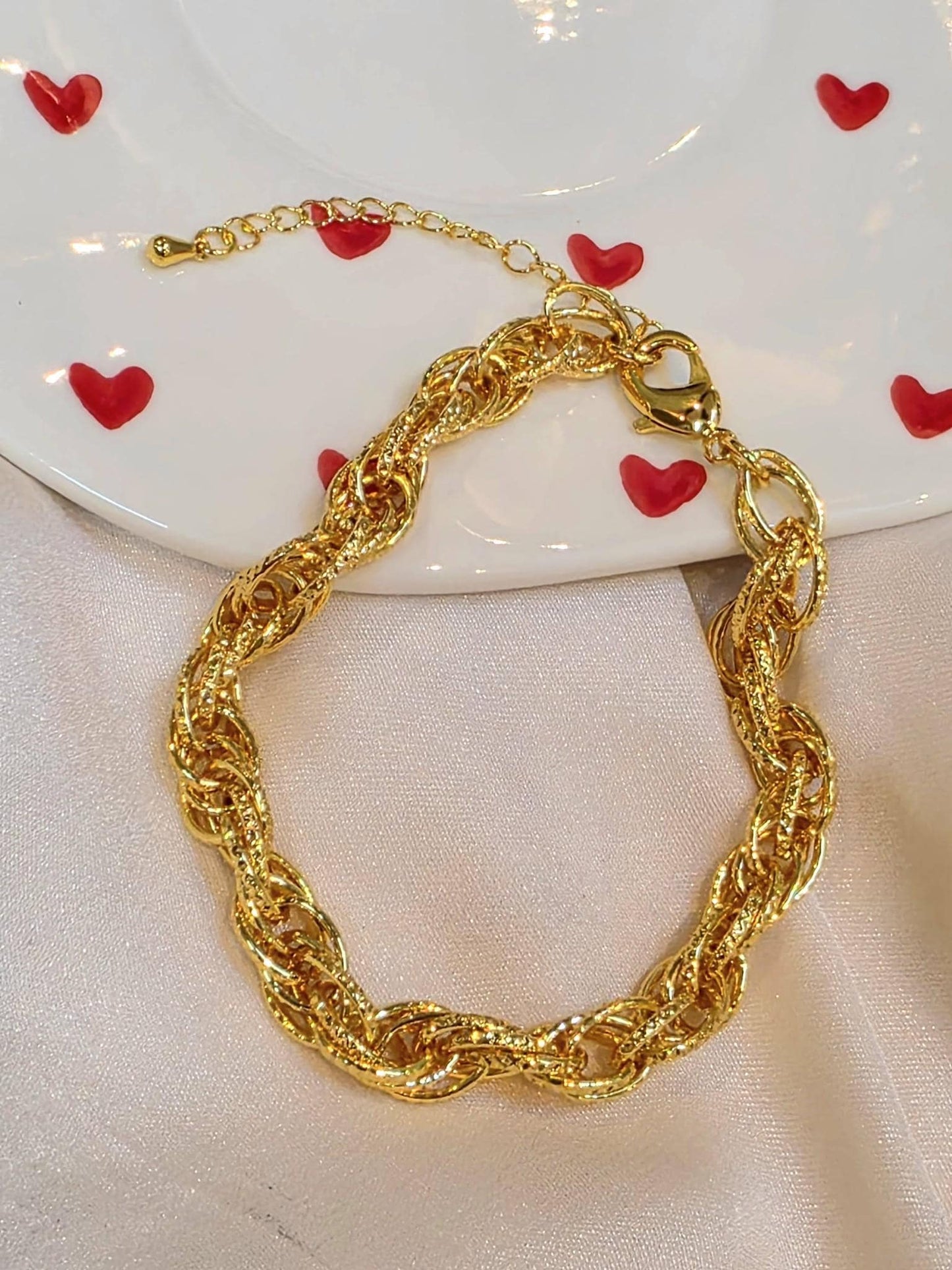 Luxury Gold Plated Chain Bracelet for Women