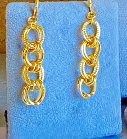Gold-Plated Venetian Jewelry Set – 7-Piece Coin Necklace, Bracelet, Earrings & Rings