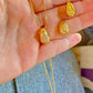 Gold-Plated Heart Teardrop Jewelry Set – Elegant Necklace & Earrings with Cubic Zirconia Stones