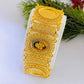 Luxury Gold Plated Wide Bracelet Vintage Ottoman Style