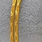 Gold Plated Bangle Bracelet Set Textured Stackable Jewelry