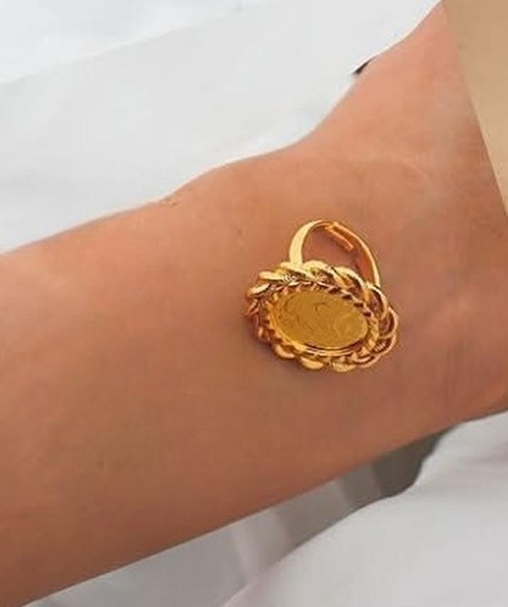 Ottoman Coin Gold Plated Jewelry Set Vintage Gift