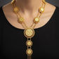 Luxury Gold Plated Ottoman Coin Statement Necklace