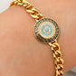 Gold-Plated Blue Eye Jewelry Set – Necklace, Bracelet & Earrings