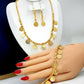 Gold Plated Coin Jewelry Set Statement