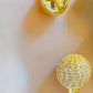 Gold Plated Bracelet Set: Crystal Bangle, Leaf Bracelet, Link Chain