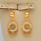 Gold-Plated Arabic Jewelry Set | Bridal Necklace, Earrings, Bracelet & Ring
