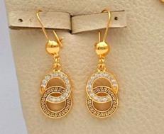 Gold-Plated Arabic Jewelry Set | Bridal Necklace, Earrings, Bracelet & Ring