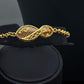 Gold Plated Filigree Jewelry Set Leaf Necklace Bracelet Earrings Ring