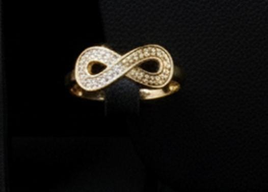 Elegant Gold Plated Infinity Jewelry Set • Crystal Greek Key Design • 4Pcs